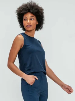 Online Navy Women'S Luxe Touch Tank Women'S Shirts