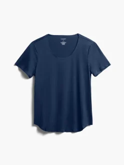 Hot Navy Women'S Luxe Touch Tee Women'S Polos, Tees & Henleys