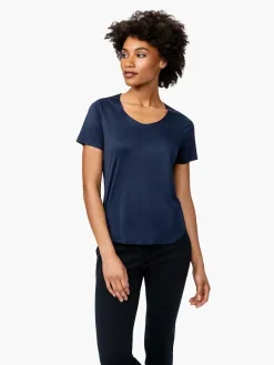 Hot Navy Women'S Luxe Touch Tee Women'S Polos, Tees & Henleys