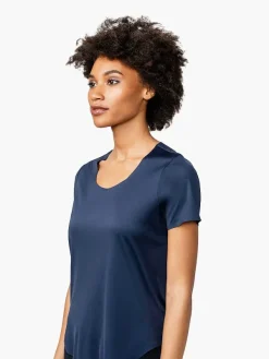 Hot Navy Women'S Luxe Touch Tee Women'S Polos, Tees & Henleys