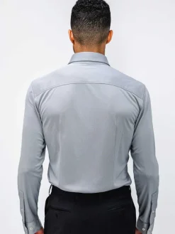 Sale New Grey Oxford (Brushed) Men'S Apollo Dress Shirt Men'S Shirts