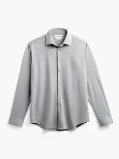 Sale New Grey Oxford (Brushed) Men'S Apollo Dress Shirt Men'S Shirts