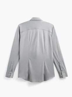 Sale New Grey Oxford (Brushed) Men'S Apollo Dress Shirt Men'S Shirts