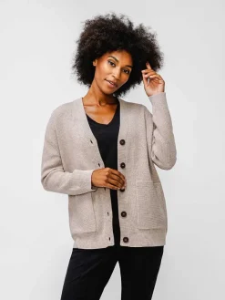 Shop Oatmeal Heather Women'S Atlas Cardigan Women'S Suits