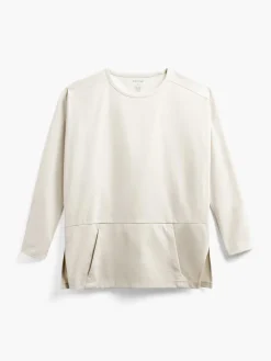 Hot Oatmeal Heather Women'S Fusion Double-Knit Tunic Women'S Shirts