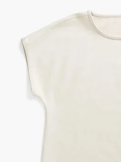 Best Oatmeal/Oatmeal Heather Women'S Fusion Double-Knit Reversible Tee Women'S Shirts