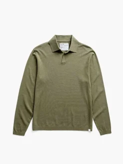 Cheap Olive Men'S Atlas Air Polo Sweater Men'S Sweatshirts & Sweaters