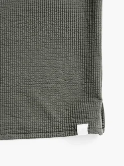 Sale Olive Men'S Hybrid Seersucker Short Sleeve Shirt Men'S Shirts