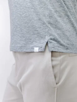 Clearance Pale Grey Heather Men'S Composite Merino Raglan Tee Men'S Polos, Tees & Henleys