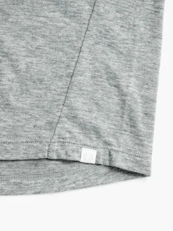 New Pale Grey Heather Men'S Composite Merino Long Sleeve Tee Men'S Polos, Tees & Henleys
