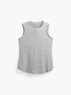 Outlet Pale Grey Heather Women'S Composite Merino Active Tank Women'S Polos, Tees & Henleys