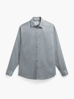 New Platinum Grey Grid Men'S Aerozero° Dress Shirt Men'S Shirts