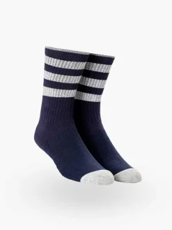 Shop Rugby Stripe Atlas Crew Sock Men'S Underwear & Socks