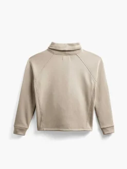 Online Sand Solid Women'S Hybrid Fleece Funnel Neck Women'S Underwear & Socks