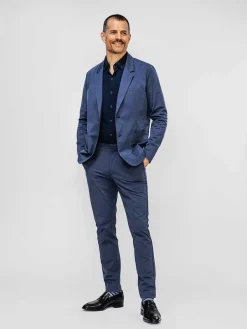 Cheap Shadow Blue Heather Men'S Kinetic Blazer Men'S Suits