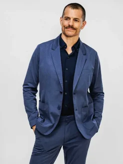 Cheap Shadow Blue Heather Men'S Kinetic Blazer Men'S Suits