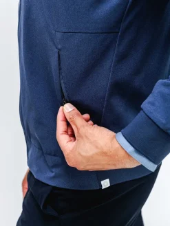 Sale Shadow Blue Heather Men'S Kinetic Bomber Jacket Men'S Jackets & Coats