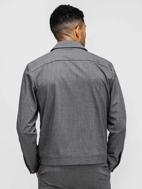 Online Soft Granite Men'S Velocity Shirt Jacket Men'S Jackets & Coats