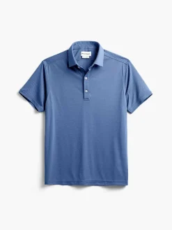 Hot Steel Blue Men'S Apollo Polo Men'S Polos, Tees & Henleys