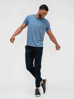 Discount Stone Blue Men'S Composite Merino Raglan Tee Men'S Polos, Tees & Henleys