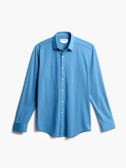 Sale Storm Blue (Brushed) Men'S Apollo Dress Shirt (Previous Generation) Men'S Shirts