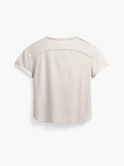Cheap Taupe Heather Women'S Composite Merino Boxy Tee Women'S Polos, Tees & Henleys