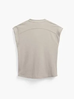 Discount Taupe Women'S Composite Merino V-Neck Tee Women'S Shirts