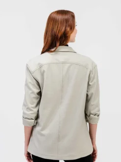 Cheap Taupe Women'S Fusion Overshirt Women'S Shirts