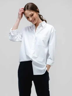 Hot White Women'S Aerozero° Oversized Shirt Women'S Shirts