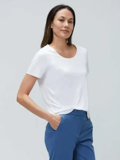 Online White Women'S Luxe Touch Tee Women'S Shirts